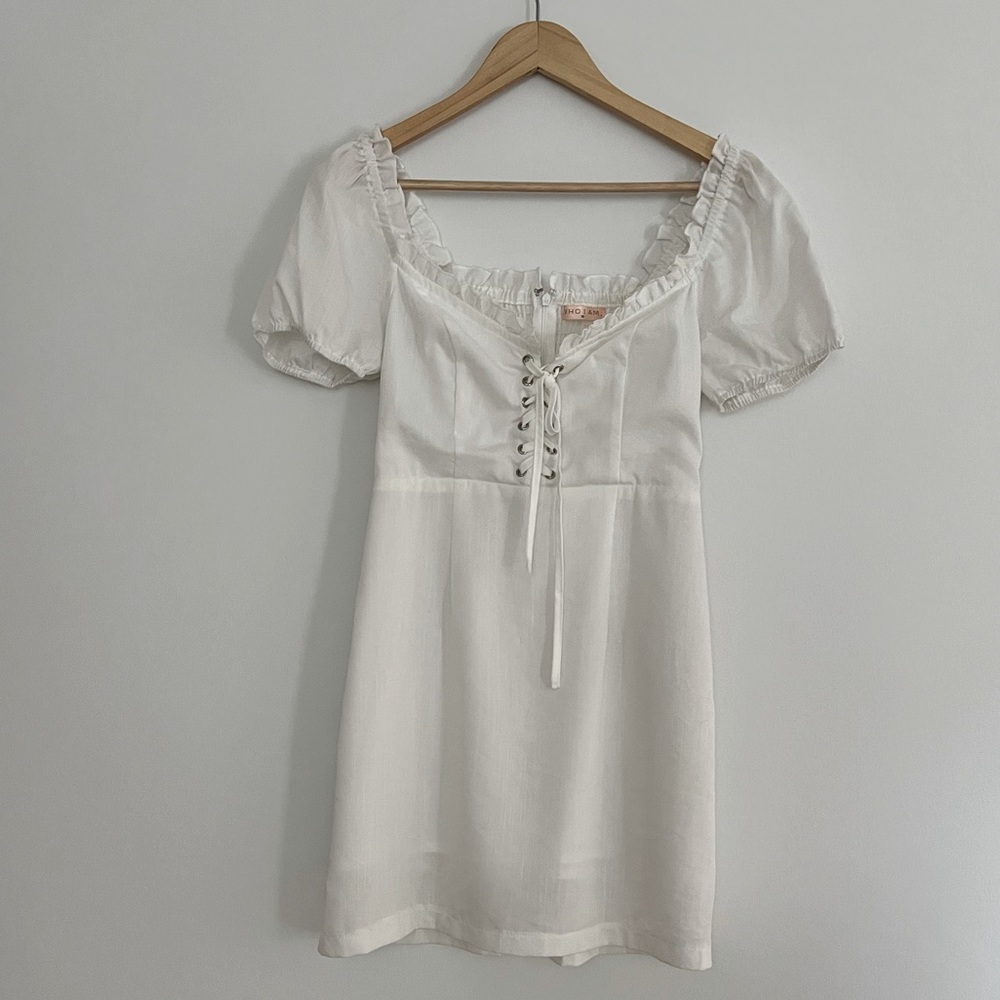 Peppermayo white mini dress